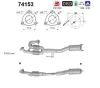Katalysator hinten AS 74153
