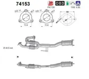 Katalysator hinten AS 74153