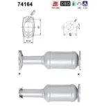 Katalysator hinten AS 74164