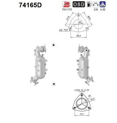 Katalysator AS 74165D