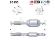 Katalysator hinten AS 83155