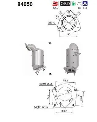 Katalysator AS 84050