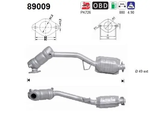 Katalysator AS 89009 Bild Katalysator AS 89009