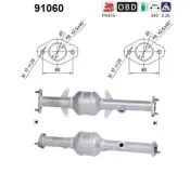 Katalysator hinten AS 91060