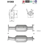 Katalysator hinten AS 91069