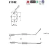 Katalysator hinten AS 91082