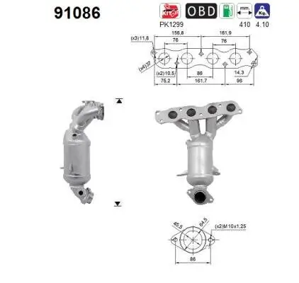 Katalysator AS 91086