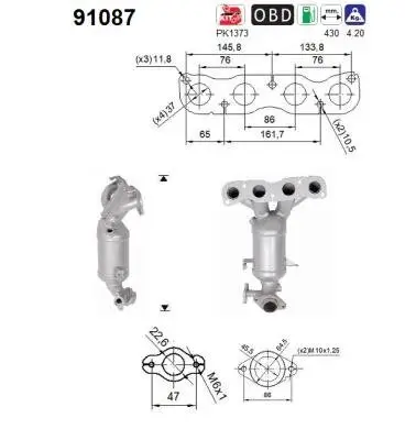 Katalysator AS 91087 Bild Katalysator AS 91087