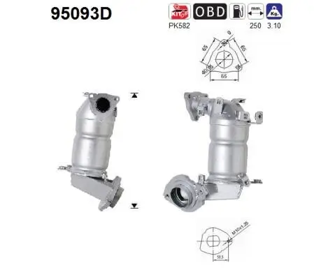 Katalysator vorne AS 95093D