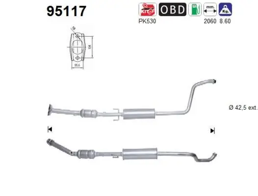 Katalysator AS 95117 Bild Katalysator AS 95117