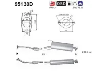 Katalysator hinten AS 95130D