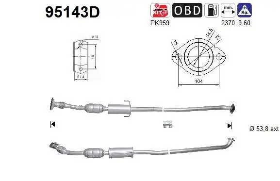 Katalysator AS 95143D