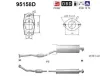 Katalysator hinten AS 95158D