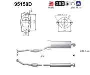 Katalysator hinten AS 95158D
