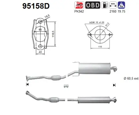 Katalysator AS 95158D
