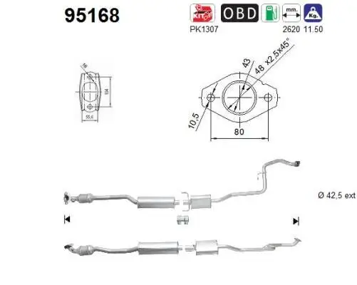 Katalysator AS 95168