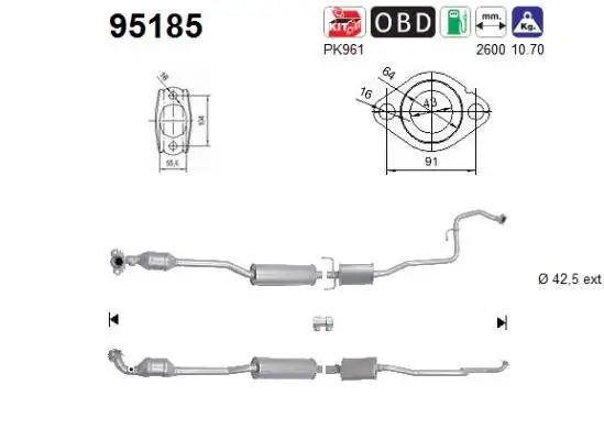 Katalysator AS 95185 Bild Katalysator AS 95185
