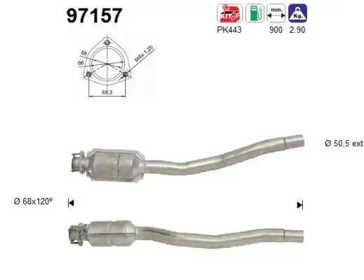 Katalysator AS 97157 Bild Katalysator AS 97157