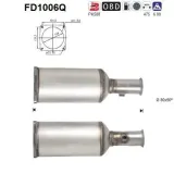 Ruß-/Partikelfilter, Abgasanlage AS FD1006Q