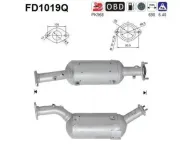 Ruß-/Partikelfilter, Abgasanlage AS FD1019Q