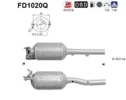 Ruß-/Partikelfilter, Abgasanlage AS FD1020Q