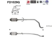 Ruß-/Partikelfilter, Abgasanlage AS FD1029Q