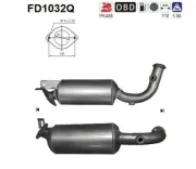 Ruß-/Partikelfilter, Abgasanlage AS FD1032Q