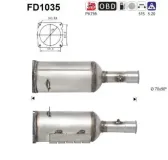 Ruß-/Partikelfilter, Abgasanlage AS FD1035