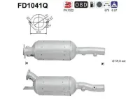 Ruß-/Partikelfilter, Abgasanlage AS FD1041Q