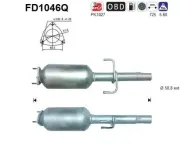 Ruß-/Partikelfilter, Abgasanlage AS FD1046Q