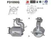 Ruß-/Partikelfilter, Abgasanlage AS FD1050Q