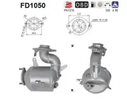 Ruß-/Partikelfilter, Abgasanlage AS FD1050