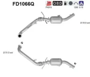 Ruß-/Partikelfilter, Abgasanlage AS FD1066Q