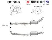 Ruß-/Partikelfilter, Abgasanlage AS FD1068Q