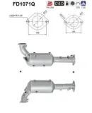 Ruß-/Partikelfilter, Abgasanlage AS FD1071Q