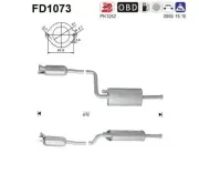 Ruß-/Partikelfilter, Abgasanlage AS FD1073