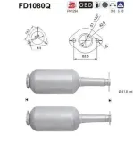 Ruß-/Partikelfilter, Abgasanlage AS FD1080Q