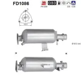 Ruß-/Partikelfilter, Abgasanlage AS FD1086