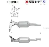 Ruß-/Partikelfilter, Abgasanlage AS FD1098Q