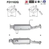 Ruß-/Partikelfilter, Abgasanlage AS FD1102Q