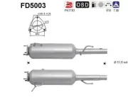 Ruß-/Partikelfilter, Abgasanlage AS FD5003