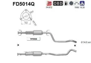 Ruß-/Partikelfilter, Abgasanlage AS FD5014Q