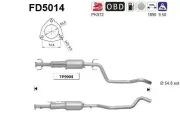 Ruß-/Partikelfilter, Abgasanlage AS FD5014