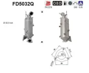 Ruß-/Partikelfilter, Abgasanlage AS FD5032Q