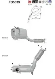 Ruß-/Partikelfilter, Abgasanlage AS FD5033