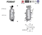 Ruß-/Partikelfilter, Abgasanlage AS FD5047