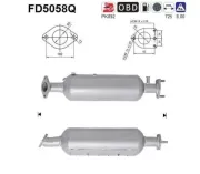 Ruß-/Partikelfilter, Abgasanlage AS FD5058Q