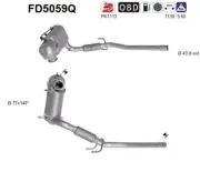 Ruß-/Partikelfilter, Abgasanlage AS FD5059Q