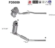 Ruß-/Partikelfilter, Abgasanlage AS FD5059