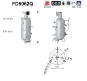 Ruß-/Partikelfilter, Abgasanlage AS FD5062Q